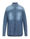 Alessandro Gherardi Man Denim Shirt Blue Size 16 ½ Cotton