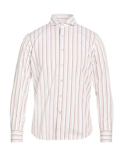 Alessandro Gherardi Man Shirt Beige Size 15 ½ Cotton In Multi