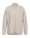 Alessandro Gherardi Man Shirt Beige Size L Cotton In Beige
