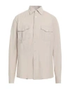 Alessandro Gherardi Man Shirt Beige Size Xl Cotton In Beige