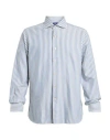 Alessandro Gherardi Man Shirt Blue Size 16 Cotton In Multi