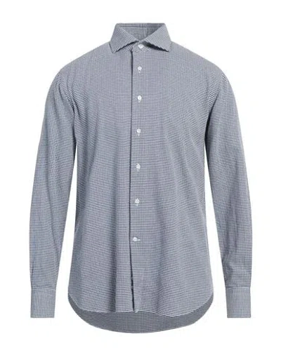 Alessandro Gherardi Man Shirt Blue Size 17 Cotton