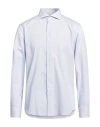 Alessandro Gherardi Man Shirt Blue Size 17 ½ Cotton In Blue