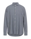 Alessandro Gherardi Man Shirt Blue Size 17 ½ Cotton In Gray