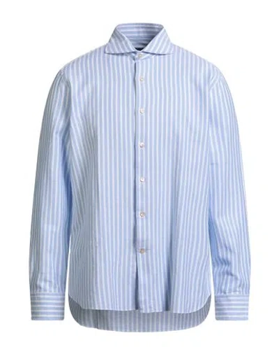 Alessandro Gherardi Man Shirt Blue Size 17 ½ Cotton