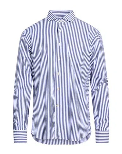 Alessandro Gherardi Man Shirt Blue Size 17 Cotton