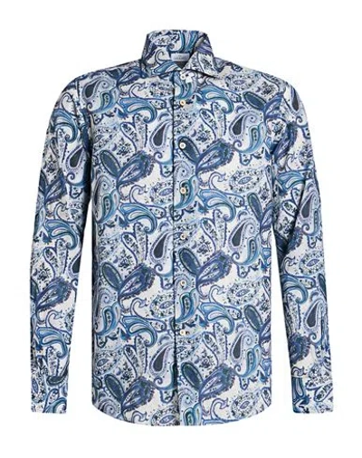 Alessandro Gherardi Man Shirt Blue Size 17 ¾ Cotton