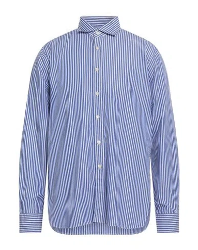 Alessandro Gherardi Man Shirt Blue Size L Cotton
