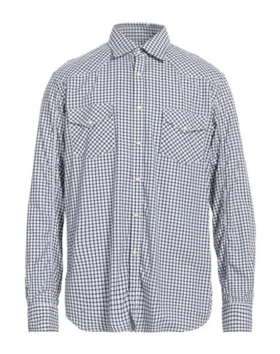 Alessandro Gherardi Man Shirt Blue Size L Cotton