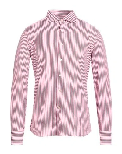 Alessandro Gherardi Man Shirt Brick Size 15 ¾ Cotton In Red