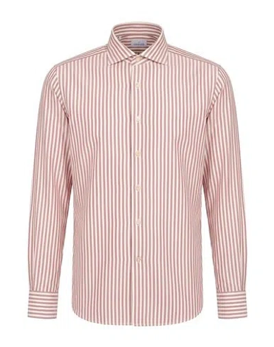 Alessandro Gherardi Man Shirt Brick Size 16 ½ Cotton In Pink