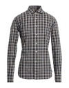 Alessandro Gherardi Man Shirt Charcoal Size 17 Cotton In Gray