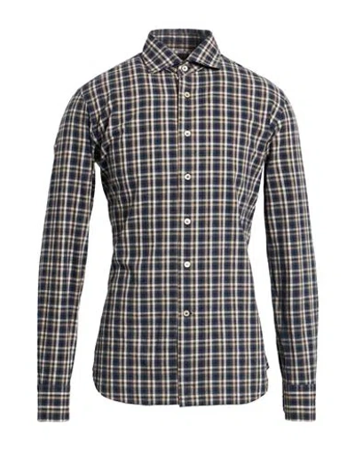 Alessandro Gherardi Man Shirt Charcoal Size 17 Cotton In Gray
