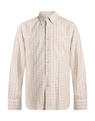 Alessandro Gherardi Man Shirt Cream Size 15 ¾ Cotton, Cashmere In White