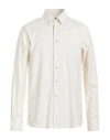 Alessandro Gherardi Man Shirt Cream Size 16 Cotton In White