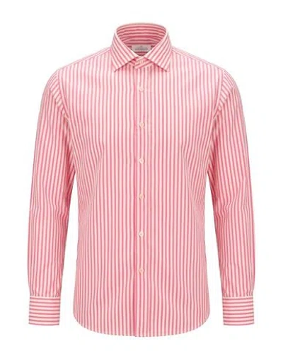 Alessandro Gherardi Man Shirt Fuchsia Size 16 ½ Cotton In Multi