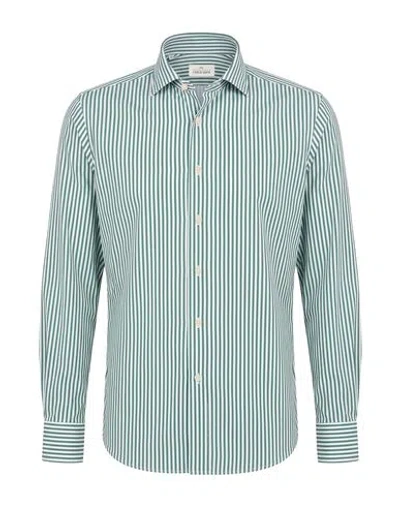 Alessandro Gherardi Man Shirt Green Size 15 ¾ Nylon, Elastane