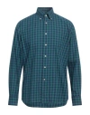 Alessandro Gherardi Man Shirt Green Size 16 Cotton In Green