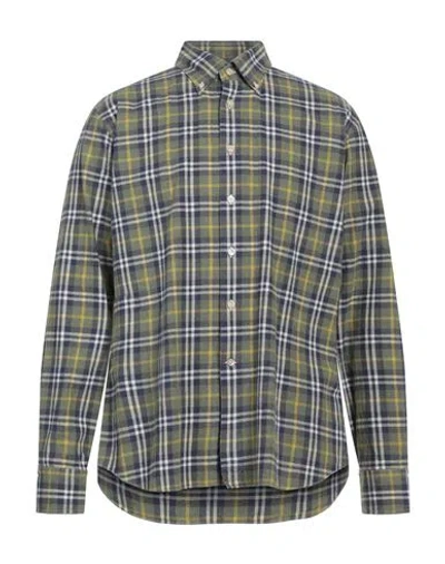Alessandro Gherardi Man Shirt Green Size 17 Cotton