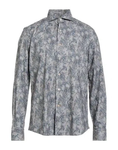 Alessandro Gherardi Man Shirt Grey Size 16 ½ Cotton In Gray