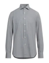 Alessandro Gherardi Man Shirt Grey Size 17 Cotton In Grey