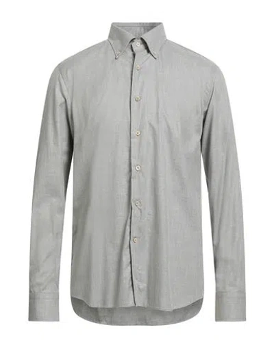 Alessandro Gherardi Man Shirt Grey Size 17 Cotton