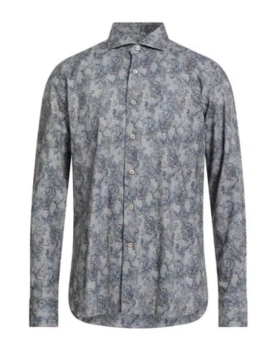 Alessandro Gherardi Man Shirt Grey Size 17 ½ Cotton