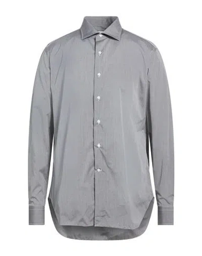 Alessandro Gherardi Man Shirt Grey Size 17 ½ Cotton In Gray
