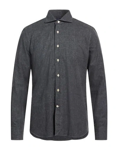 Alessandro Gherardi Man Shirt Grey Size 17 ½ Cotton In Gray