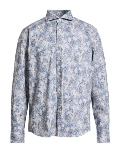 Alessandro Gherardi Man Shirt Grey Size 17 ½ Cotton In Gray