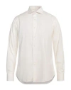 Alessandro Gherardi Man Shirt Ivory Size 17 ½ Cotton In White