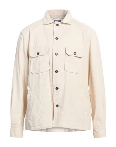 Alessandro Gherardi Man Shirt Ivory Size M Cotton In White