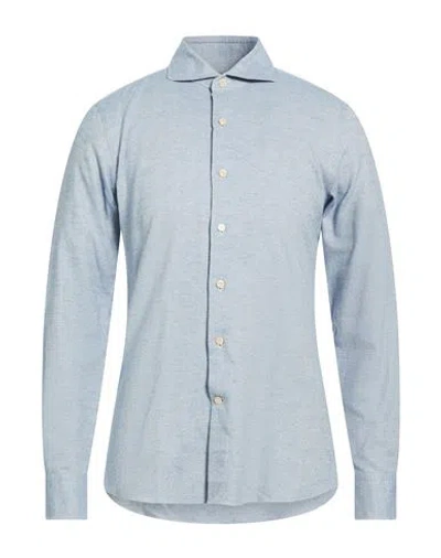 Alessandro Gherardi Man Shirt Light Blue Size 15 ½ Cotton