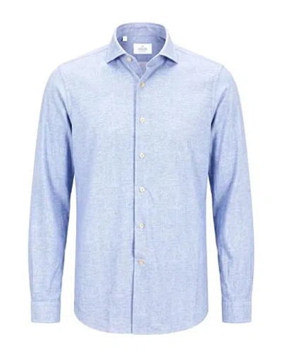 Alessandro Gherardi Man Shirt Light Blue Size 16 ½ Polyamide, Elastane