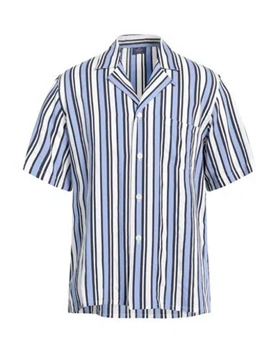 Alessandro Gherardi Man Shirt Light Blue Size 16 Viscose, Polyamide