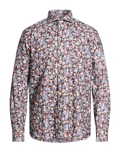 Alessandro Gherardi Man Shirt Light Blue Size 17 ½ Cotton In Multi
