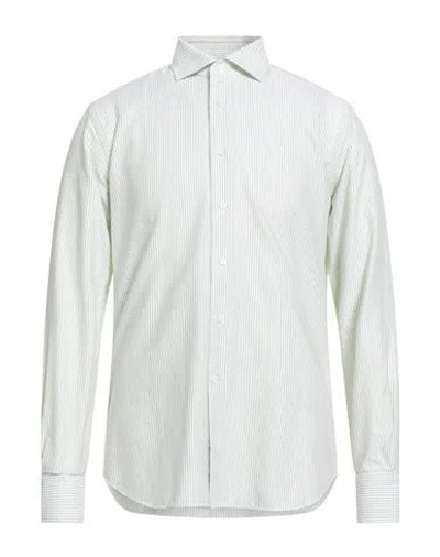 Alessandro Gherardi Man Shirt Light Green Size 15 ¾ Cotton