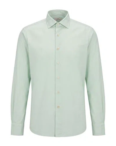 Alessandro Gherardi Man Shirt Light Green Size 18 Cotton