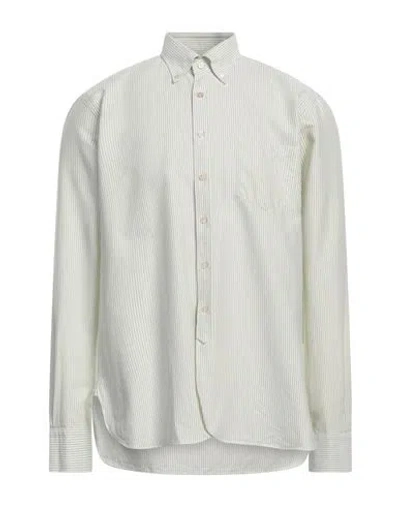 ALESSANDRO GHERARDI ALESSANDRO GHERARDI MAN SHIRT LIGHT GREEN SIZE L COTTON