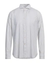 Alessandro Gherardi Man Shirt Light Grey Size 17 Cotton In Grey