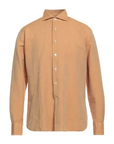 Alessandro Gherardi Man Shirt Mandarin Size 16 Cotton, Linen