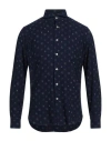 Alessandro Gherardi Man Shirt Midnight Blue Size 15 ½ Cotton In Blue