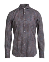 Alessandro Gherardi Man Shirt Midnight Blue Size 16 Cotton
