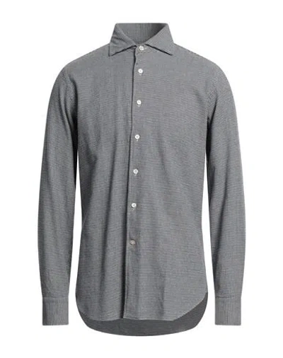 Alessandro Gherardi Man Shirt Midnight Blue Size 16 Cotton