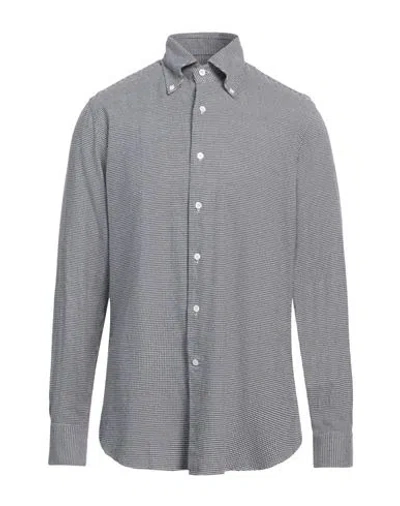 Alessandro Gherardi Man Shirt Midnight Blue Size 16 Cotton