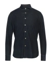 Alessandro Gherardi Man Shirt Midnight Blue Size 17 ½ Cotton, Elastane In Blue