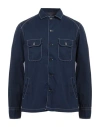 Alessandro Gherardi Man Shirt Midnight Blue Size L Cotton In Blue