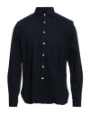 Alessandro Gherardi Man Shirt Midnight Blue Size Xl Cotton, Elastane In Blue