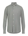 Alessandro Gherardi Man Shirt Military Green Size 15 ¾ Cotton