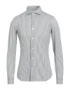 Alessandro Gherardi Man Shirt Military Green Size 15 ¾ Polyamide, Polyester, Elastane In Gray